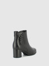 Black Zip Up Ankle Boots